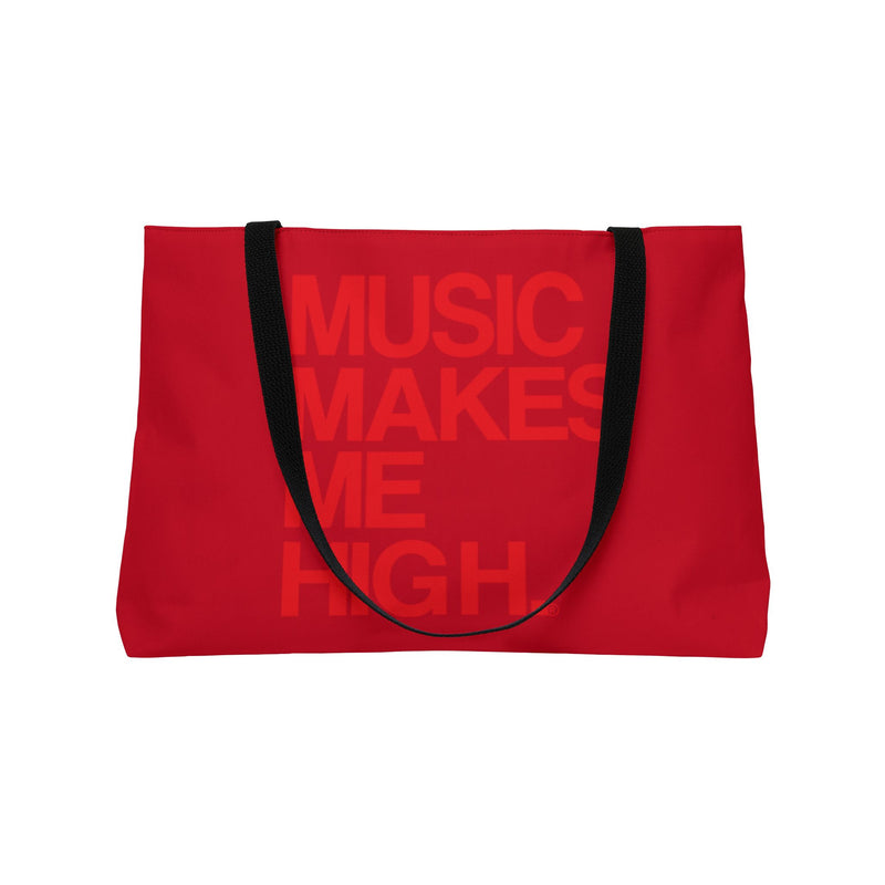 MMMH Weekender Bag (Black Handle): Dark Red | Red