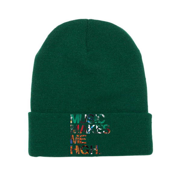 MMMH Beanie: Dark Green | Graffiti