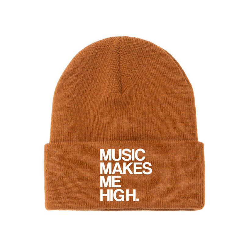 MMMH Beanie: Camel | White