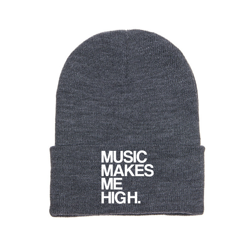 MMMH Beanie: Dark Gray | White