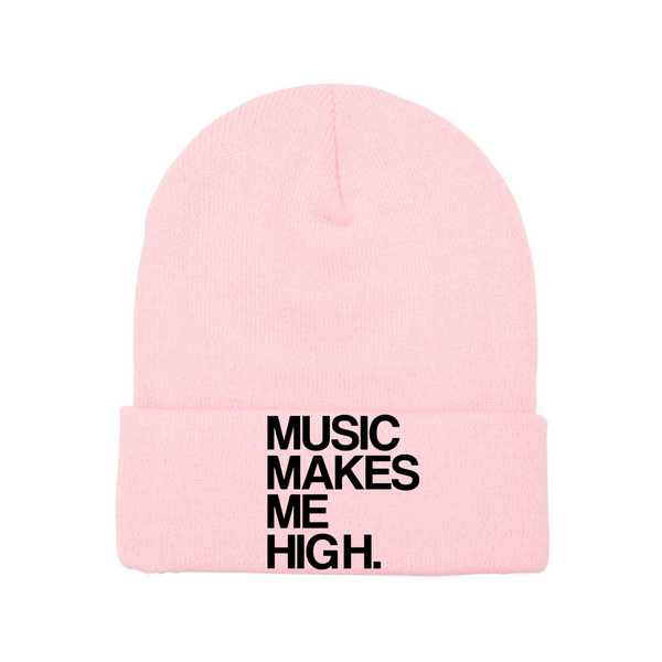 MMMH Beanie: Light Pink | Black