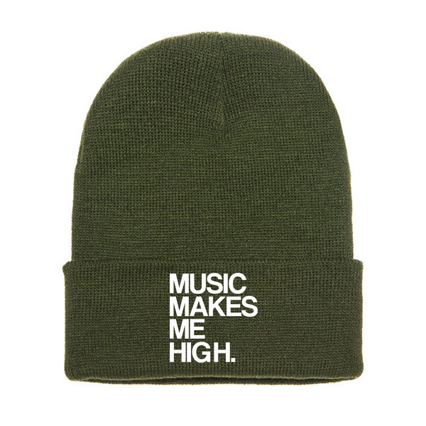 MMMH Beanie: Olive | White