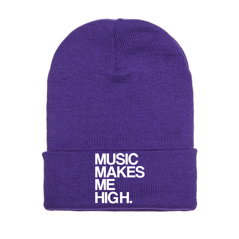 MMMH Beanie: Purple | White