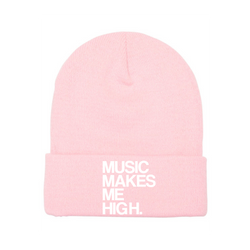 MMMH Beanie: Light Pink | White