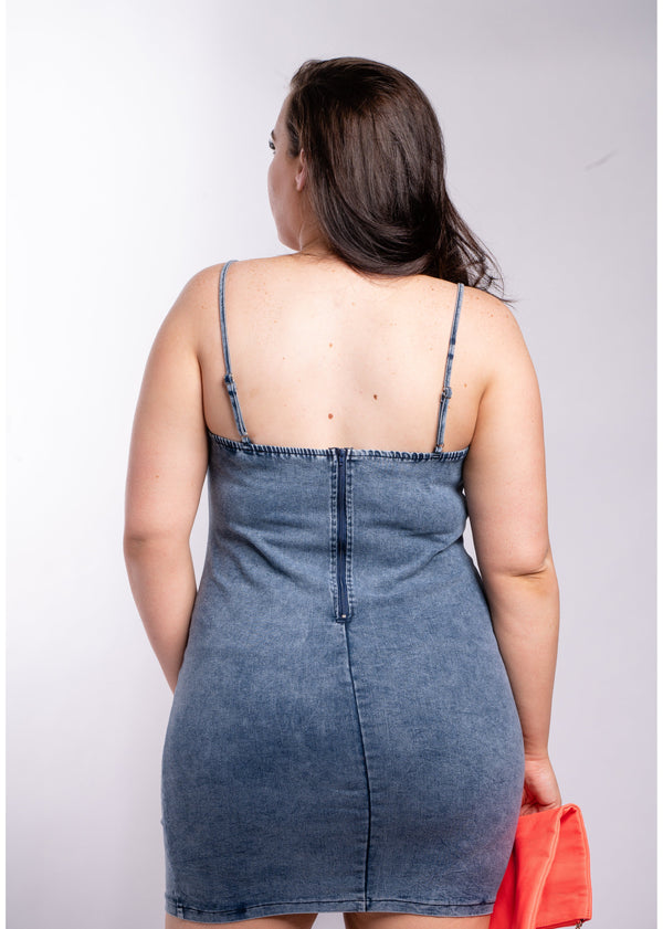 Feeling Myself Denim Dress | Last One