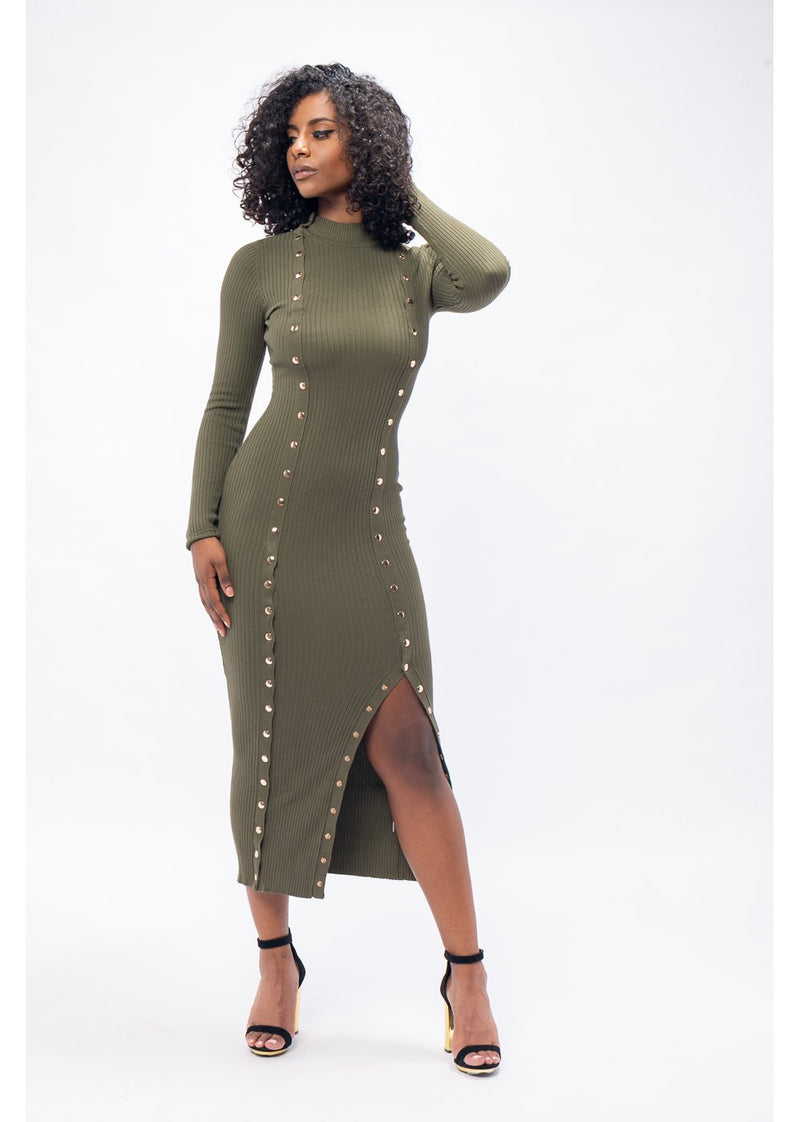 It Is What It Is Dress | Olive