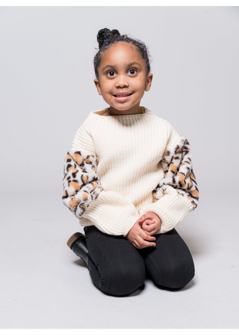 Cozy Cheetah Sweater | Kids