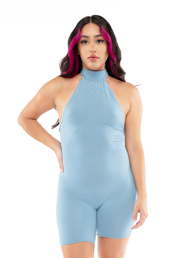 Layla Romper | Icy Blue