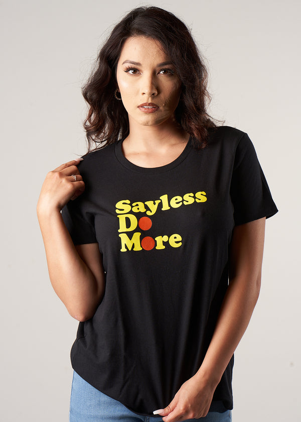 Say Less Do More | Black
