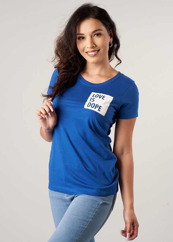 Love Is Dope T-Shirt | Blue