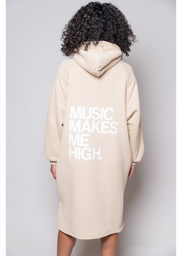 MMMH Long Hoodie | Khaki