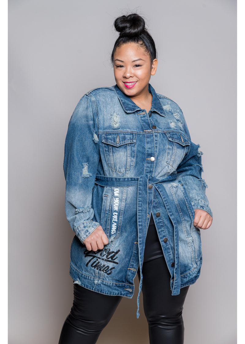 Live In The Moment | Blue Denim | Curvy