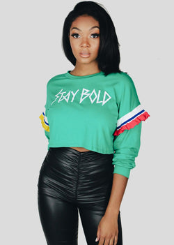 *Stay Bold Top | Green
