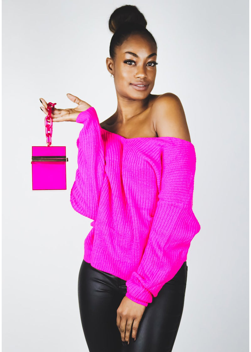 Twisted Sweater | Pink