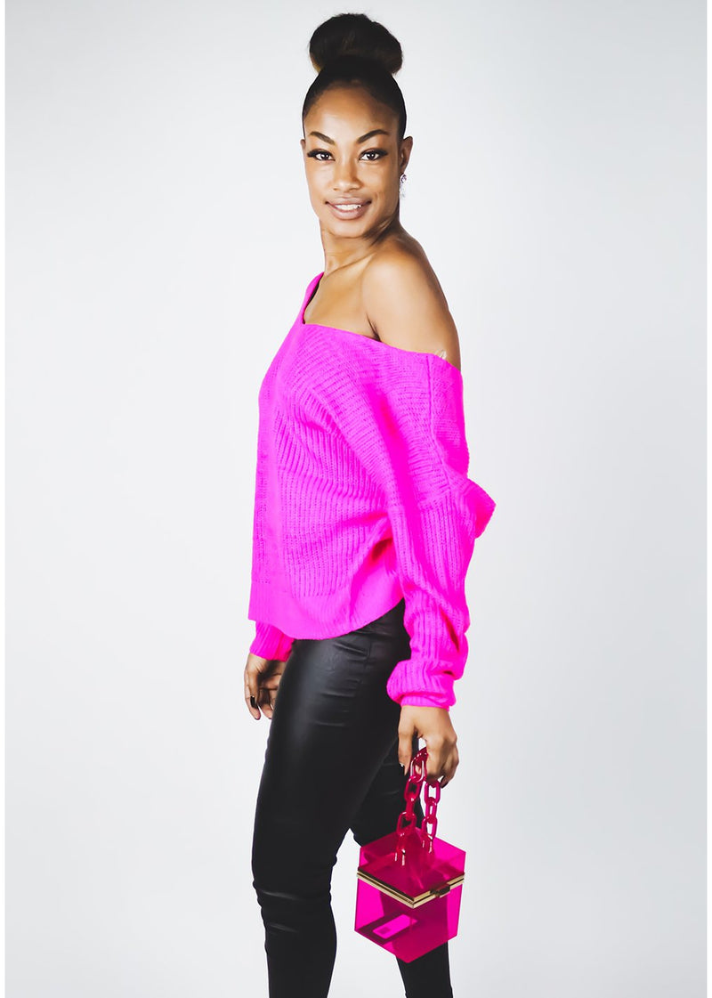 Twisted Sweater | Pink