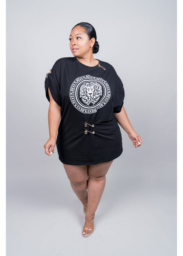 Lion Revolution | Black | Curvy