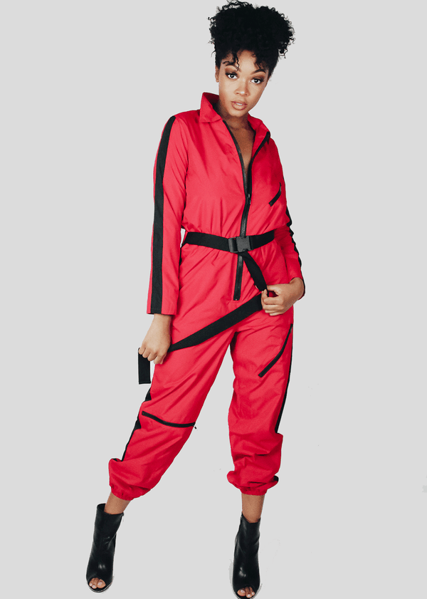 Red Flight Jumpsuit